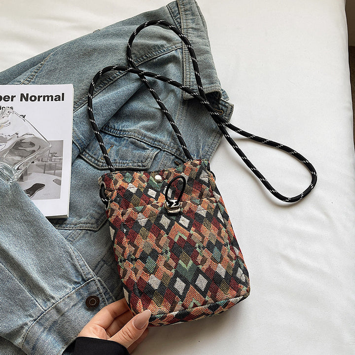 Geometric Pattern Crossbody Bag