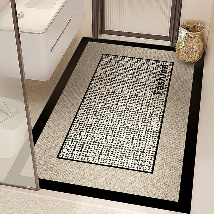 Non-Slip Geometric Bath Mat