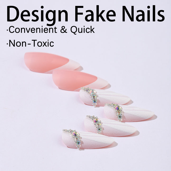 Artificial nail set with luxurious 3D embellishments Kalsten
