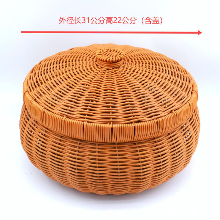 Women’s Braided Basket with Removable Lid Kalsten