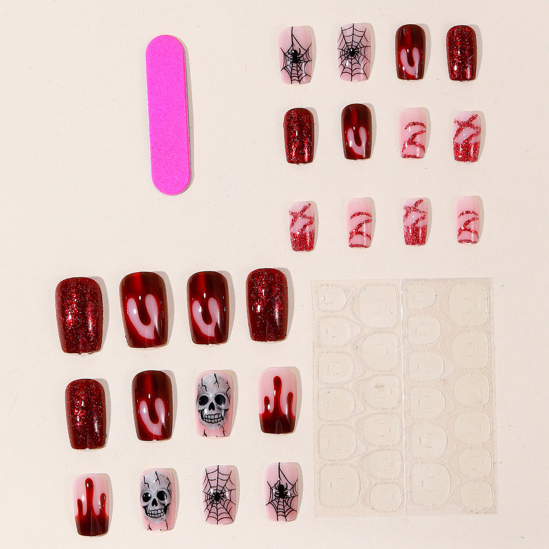 Gothic Halloween-Themed Nail Art Set Kalsten
