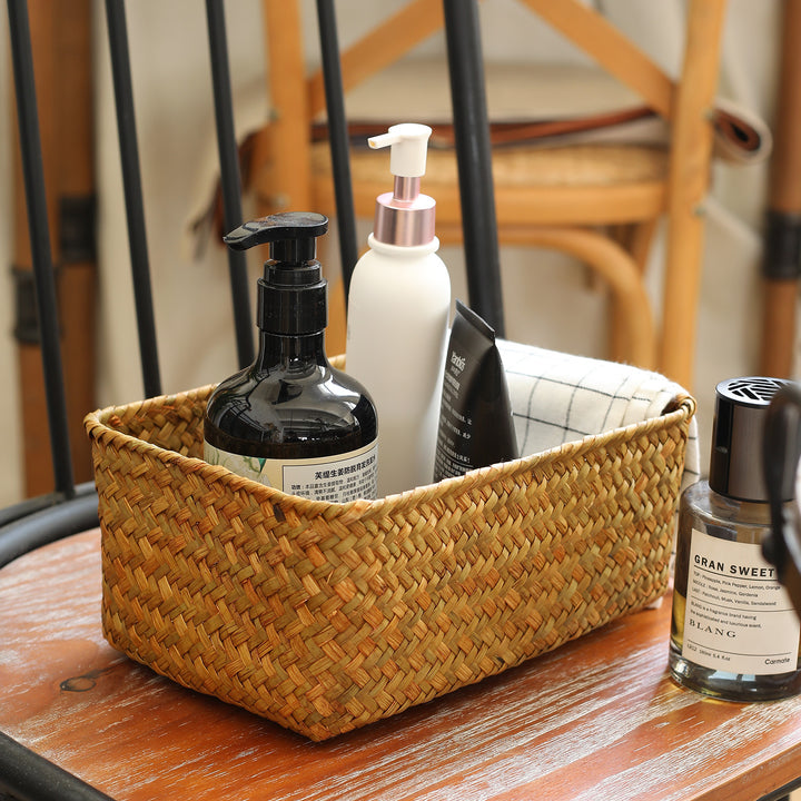 Unisex storage basket made of natural woven Kalsten