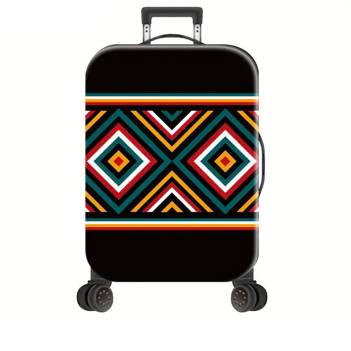 Unisex Hard Shell Suitcase with Creative Geometric Pattern Kalsten