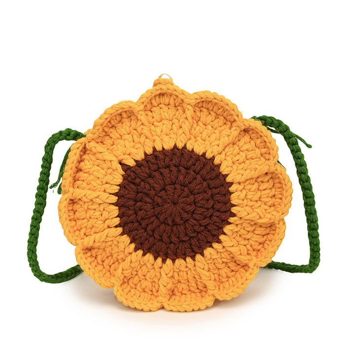 Floral Crochet Crossbody Bag