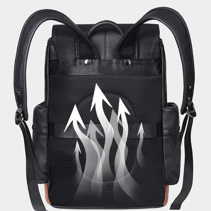 Elegant Backpack Made of Durable Synthetic Leather Kalsten