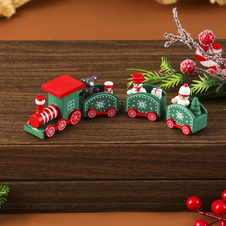 Christmas-Themed Wooden Train Decoration Kalsten