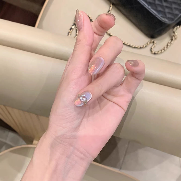 Elegant Press-On Nail Art Set