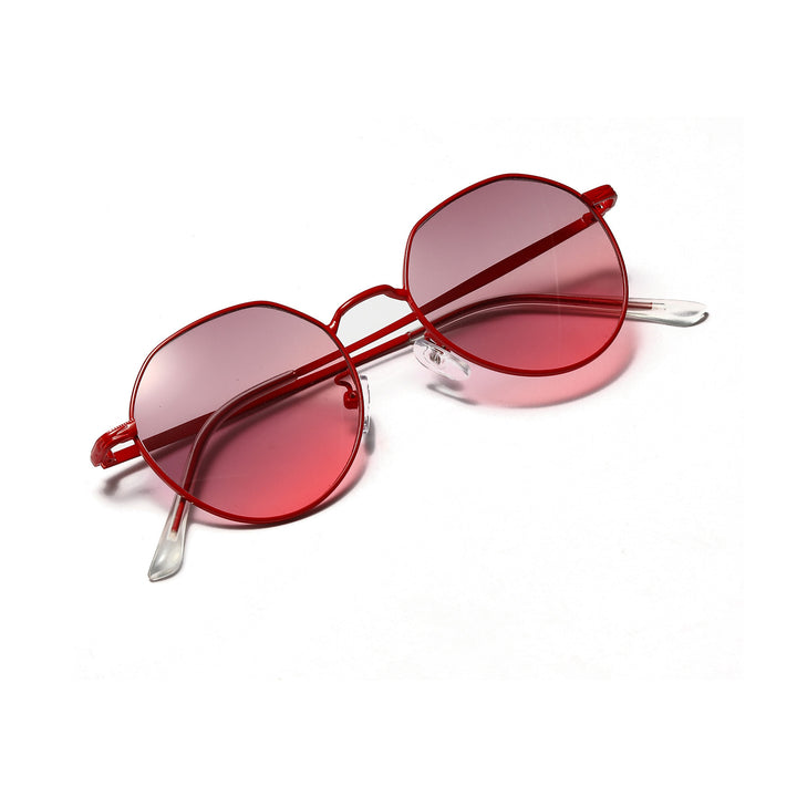 Women's round glasses with delicate metal frame Kalsten