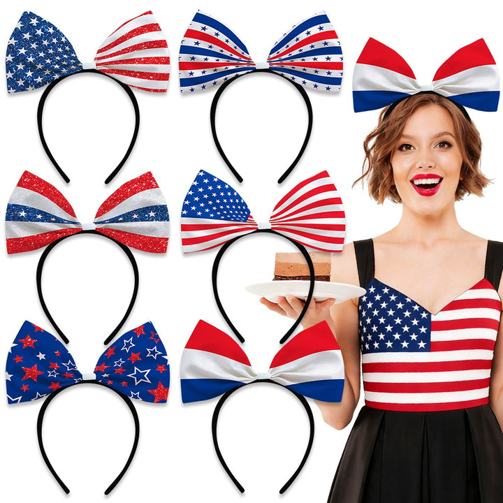 Women's decorative bow headband with oversized fabric bow and flexible headband Kalsten
