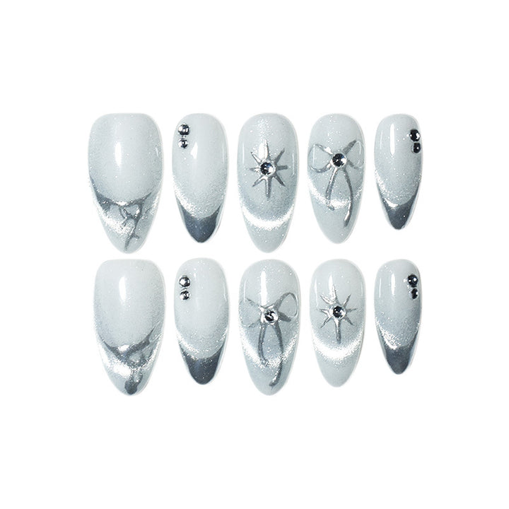 Artistic French Tip Nail Extensions Kalsten
