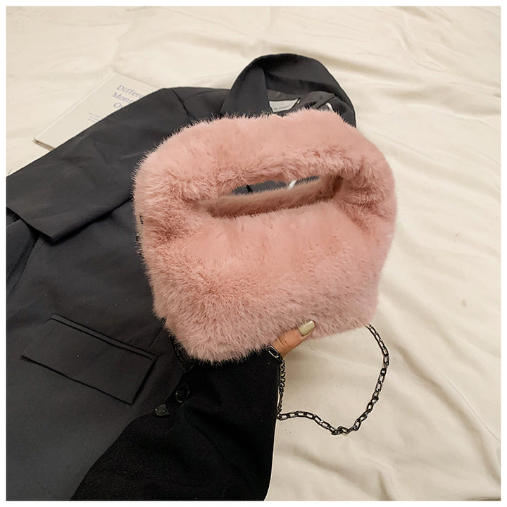 Plush Fur Mini Handbag