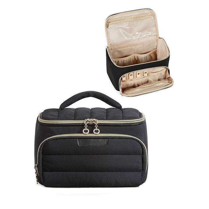 Cosmetic organizer bag with separate compartments and cosmetic compartment Kalsten