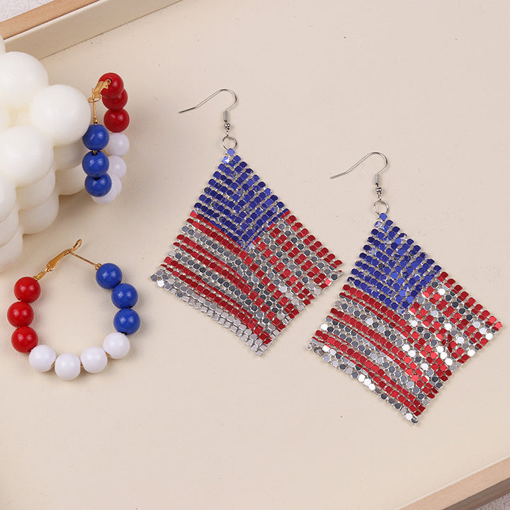 Women's nan statement hoops with large pearl beads and clip closure Kalsten
