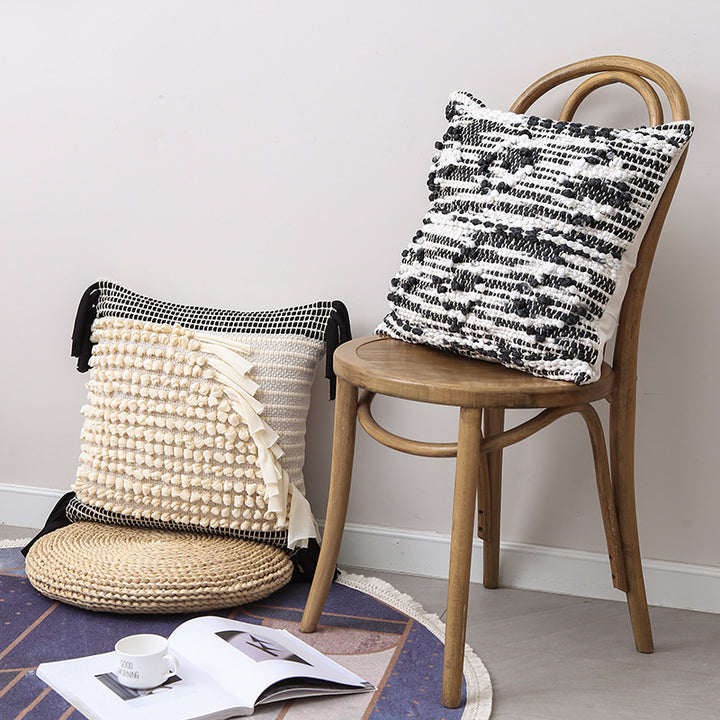 Textured decorative pillow