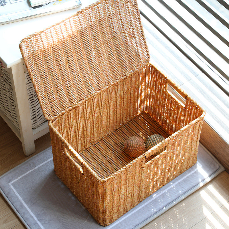 Unisex Multifunctional Storage Box made of natural wicker Kalsten