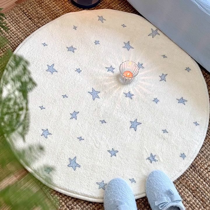 Cozy Star-Patterned Area Rug