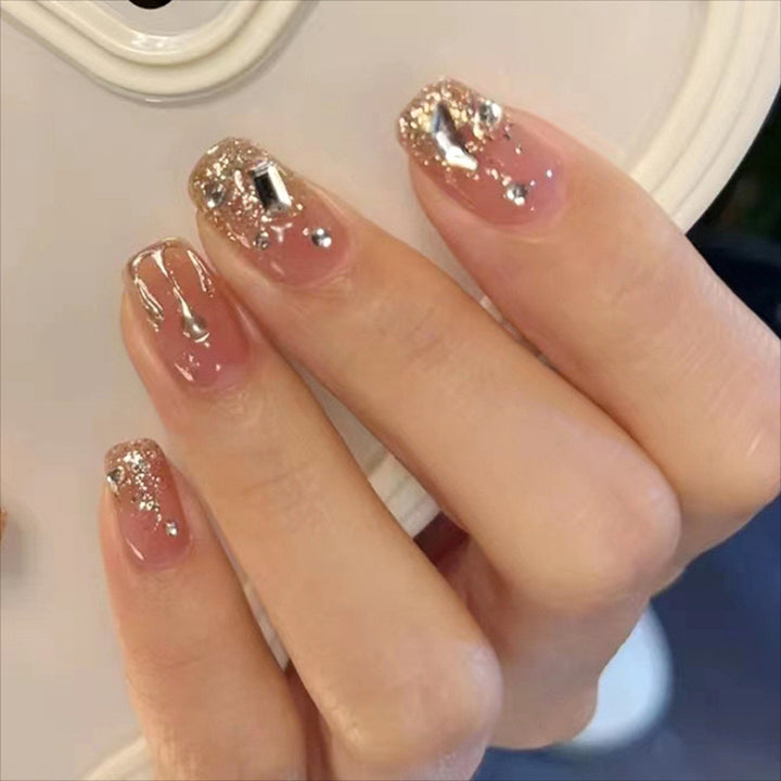 Glittering Nail Art Design