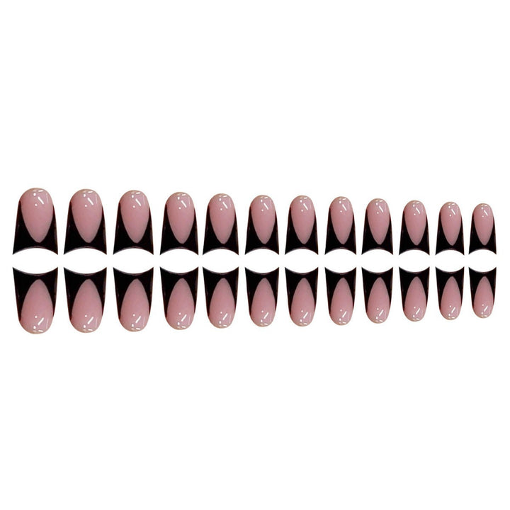 Stylish Stiletto Press-On Nails with Geometry Design Kalsten