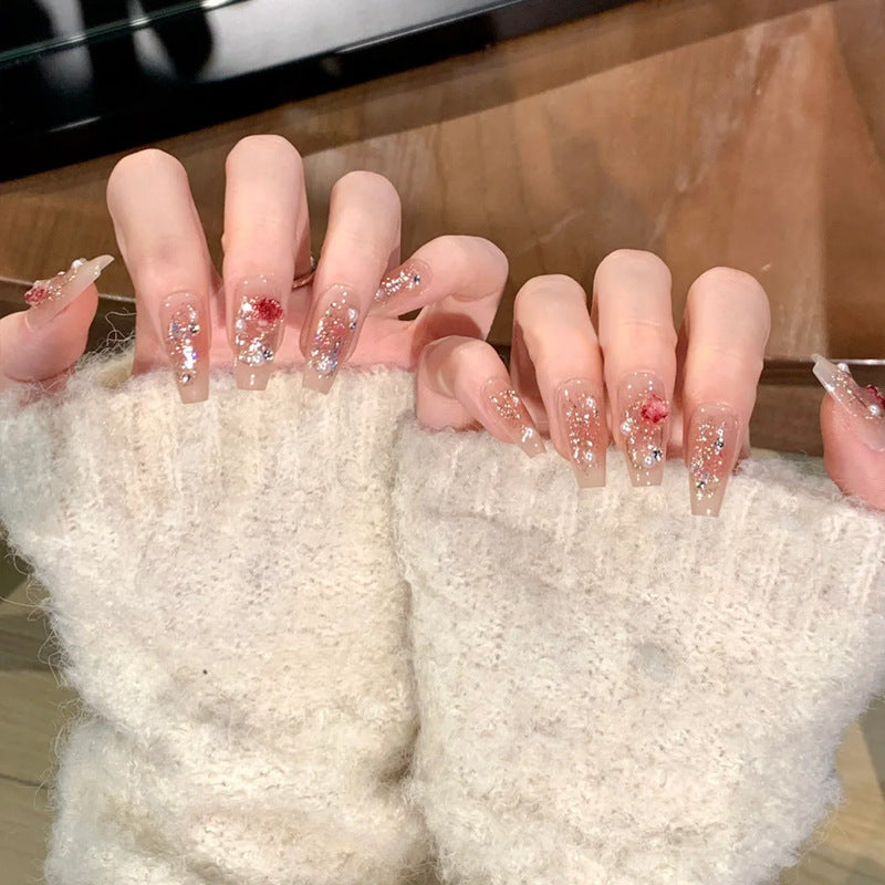 Ombre Press-On Nails with Glossy Finish Kalsten