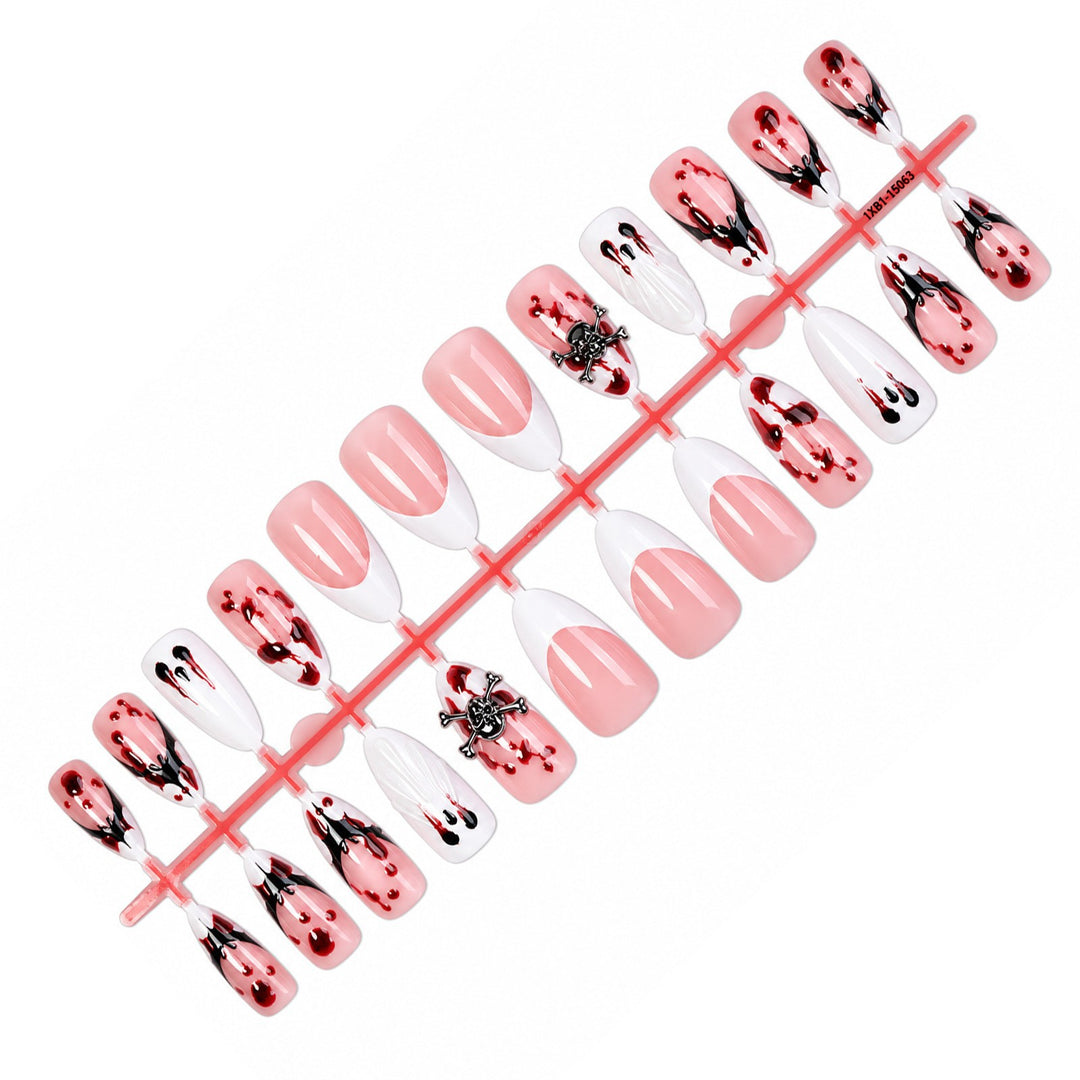 Creative Halloween Artificial Nail Set with Spooky Designs Kalsten