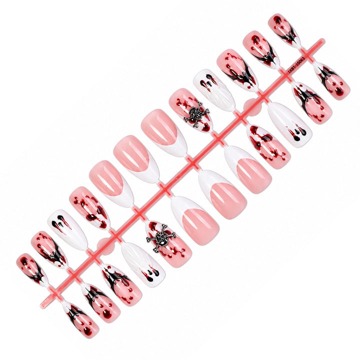 Creative Halloween Artificial Nail Set with Spooky Designs Kalsten