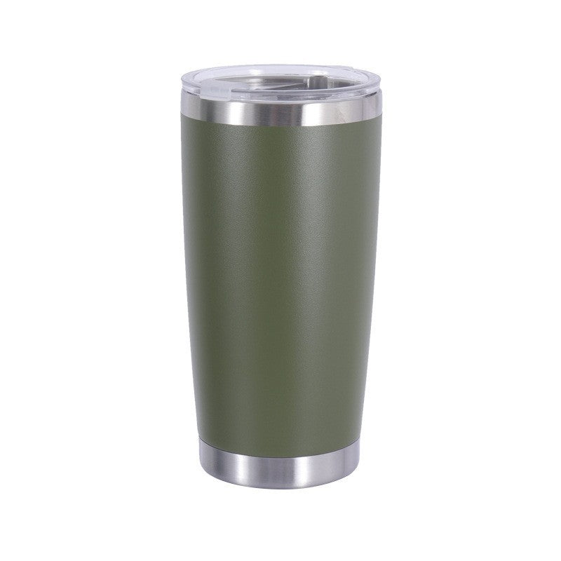 Vacuum Insulated Stainless Steel Travel Tumbler With Spill-Resistant Slider Lid And Tapered Cupholder Fit
