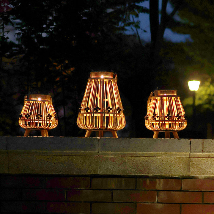 Decorative light source with natural rattan Kalsten