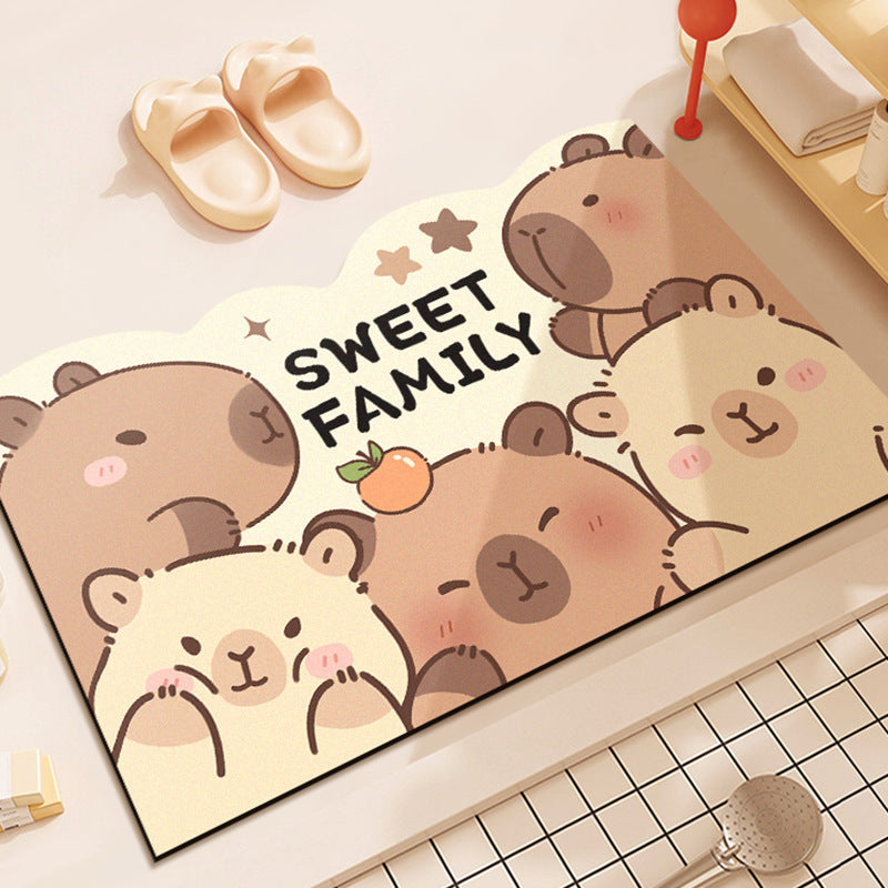 Cute Bear-Themed Plush Area Mat Kalsten