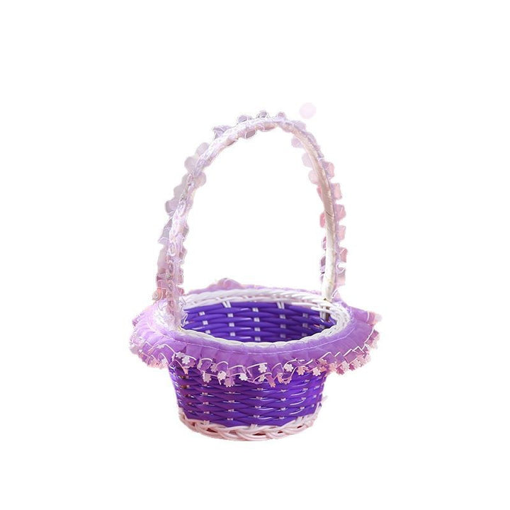 Girls Decorative Woven Easter Basket Kalsten