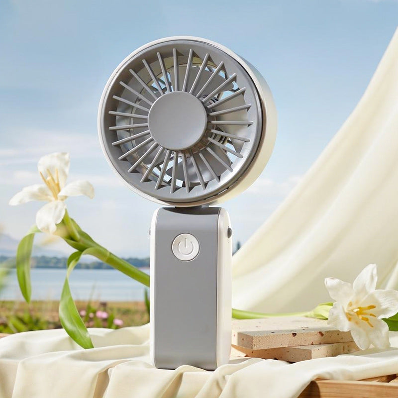 Cooling portable handheld bear-ear mini fan with adjustable tilt USB rechargeable desktop stand Kalsten