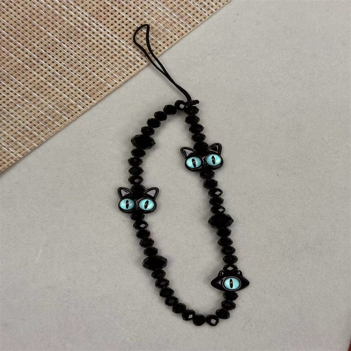 Cat-Themed Beaded Eyewear Holder Kalsten