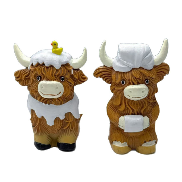 Funny Highland Cattle Figurine Kalsten