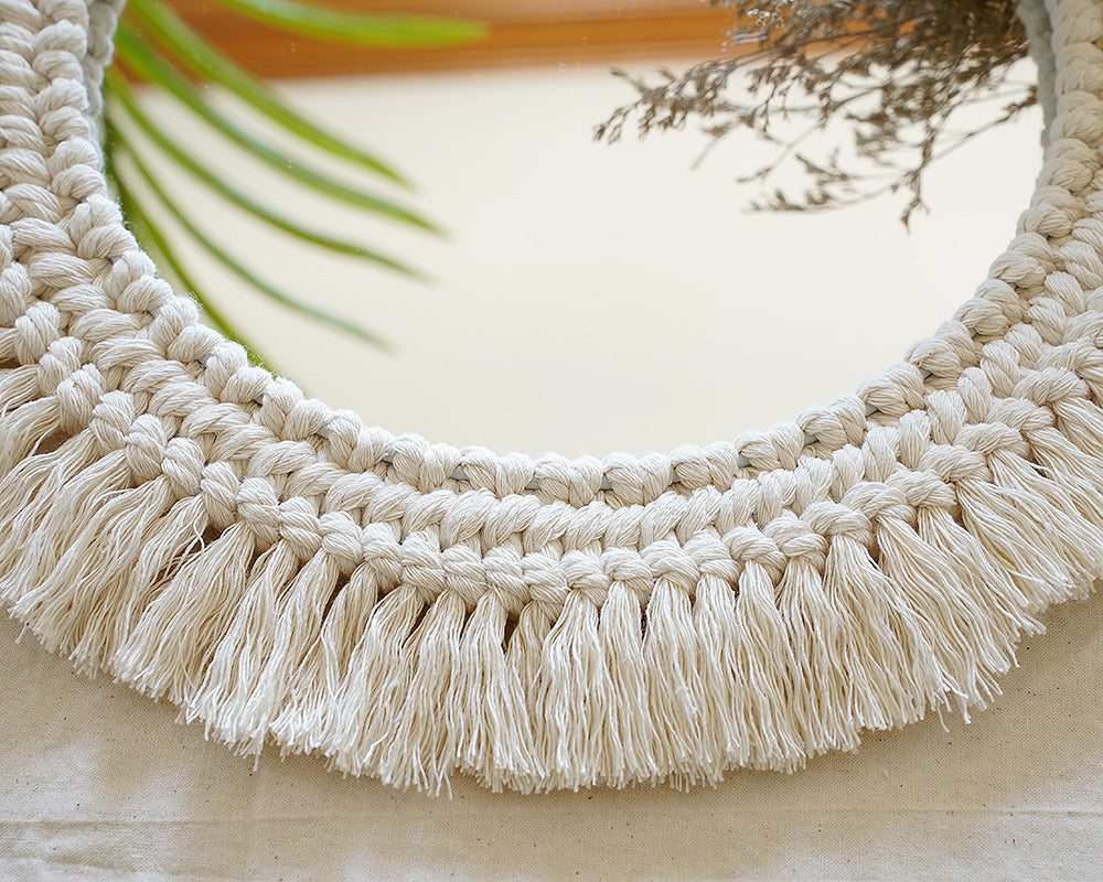 Decorative Macrame Wall Mirror Kalsten