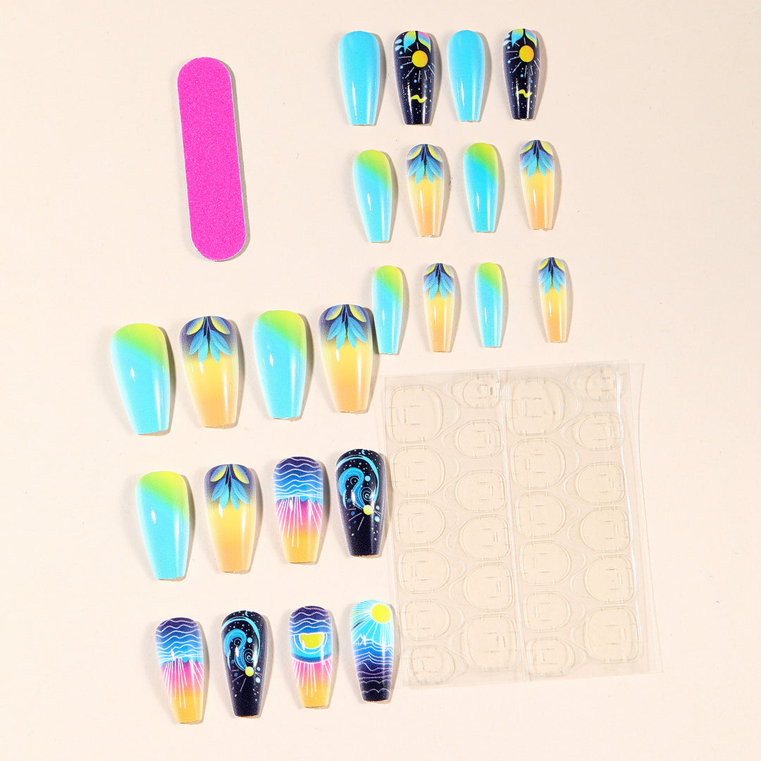 Cosmic Ocean Nail Art Design Kalsten