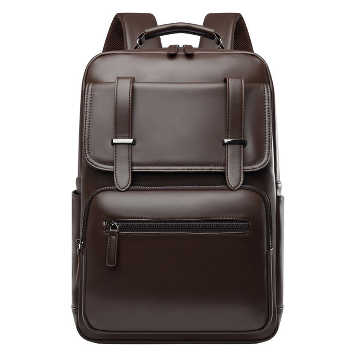 Stylish Multi-Compartment Leather Backpack Kalsten