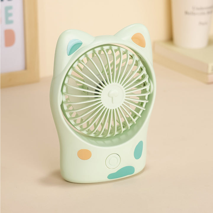 Unisex portable table fan with cat ears quiet motor and rechargeable battery Kalsten