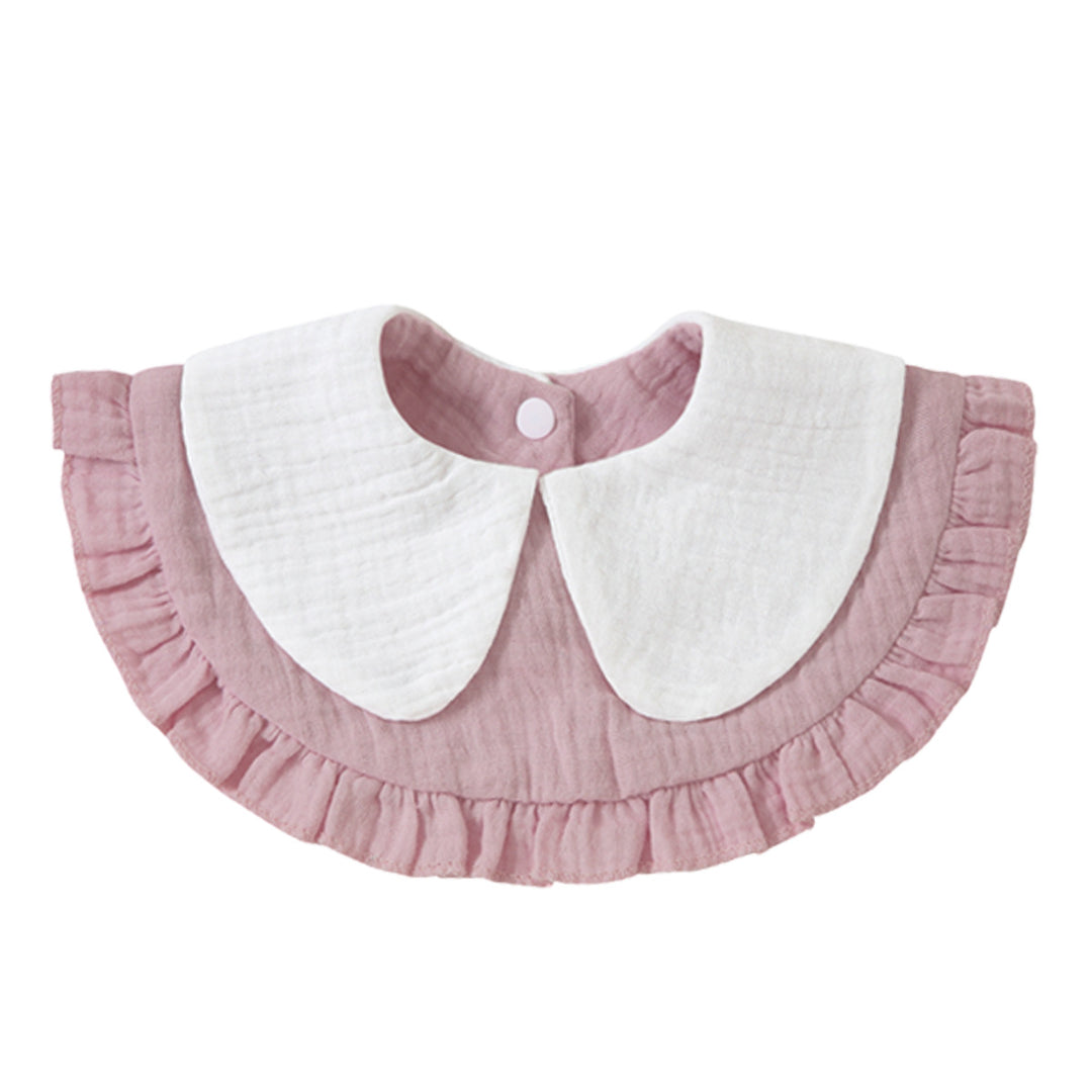 Ruffled Muslin Baby Bib kalsten