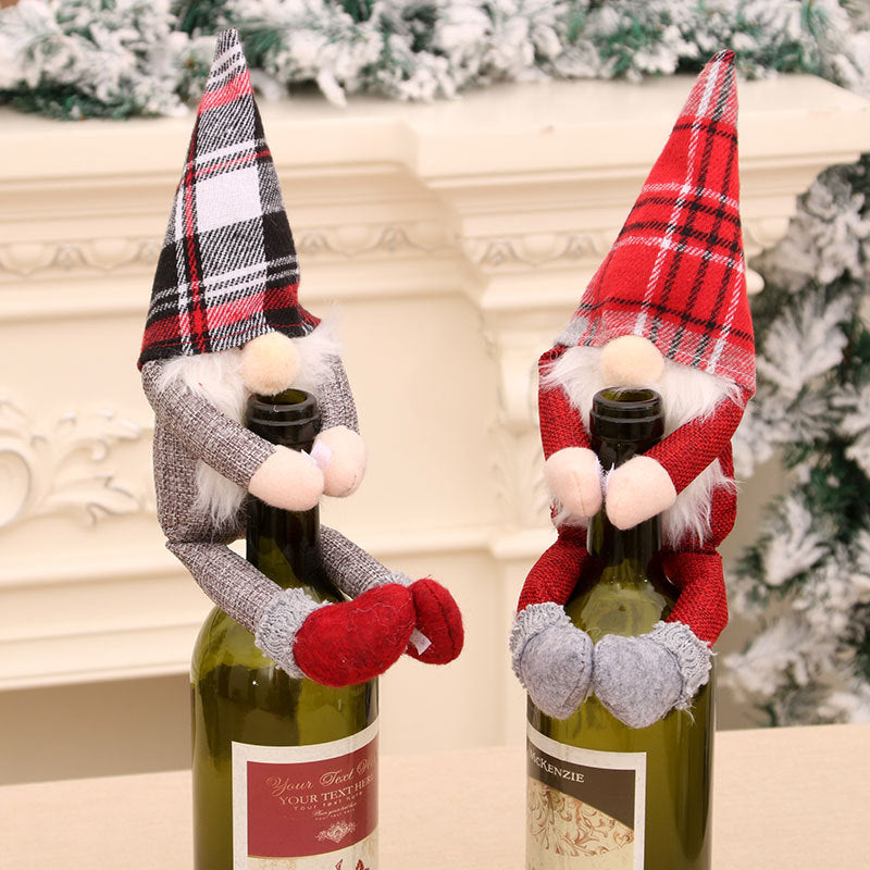 Decorative Wine Bottle Gnome Cover Kalsten