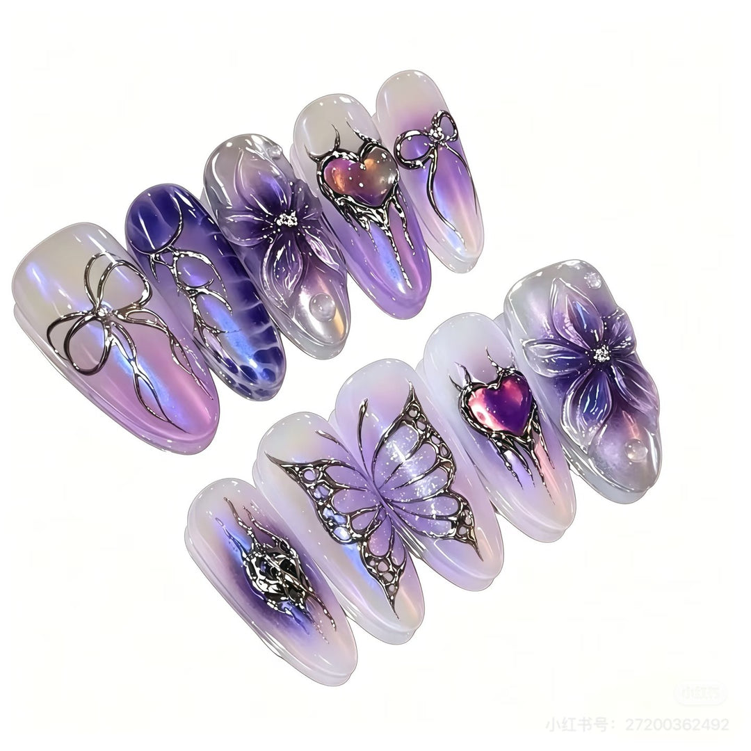 Artistic Press-On Nail Set