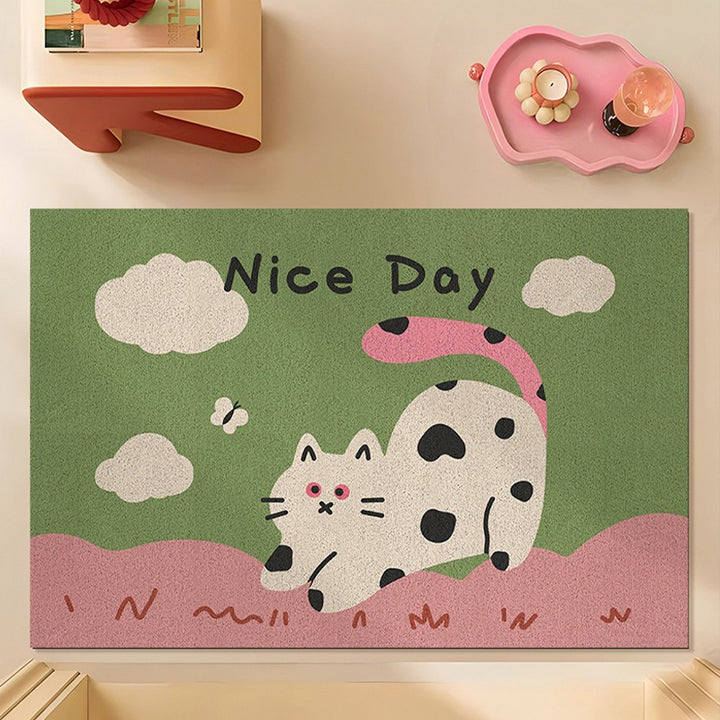 Cute Dog-Themed Welcome Mat