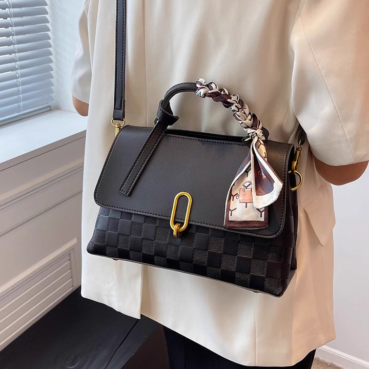 Chic Structured Handheld Satchel Kalsten