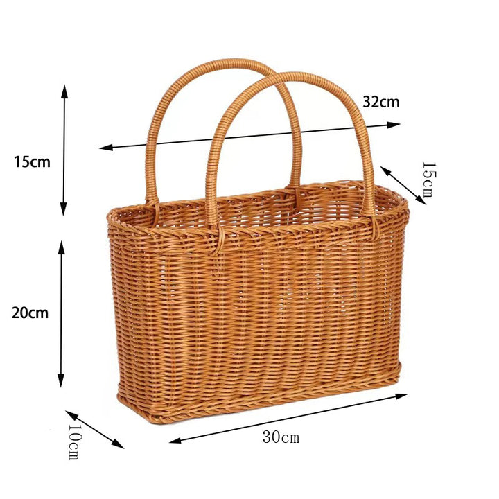 Elegant Woven Picnic Basket Kalsten