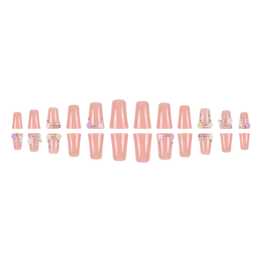 Decorative Floral Nail Art Press-On Set Kalsten 1789085706