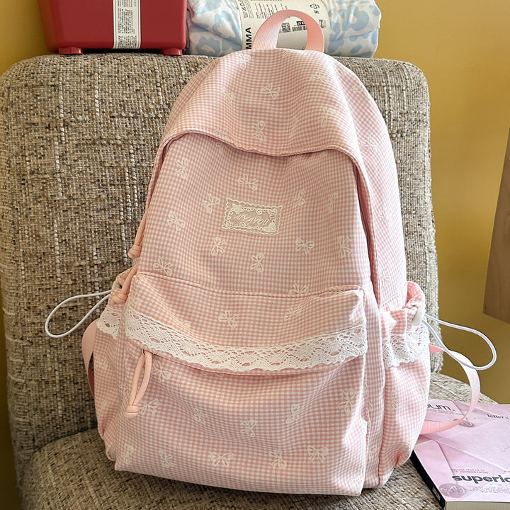 Sweet Floral-Embellished Backpack Kalsten