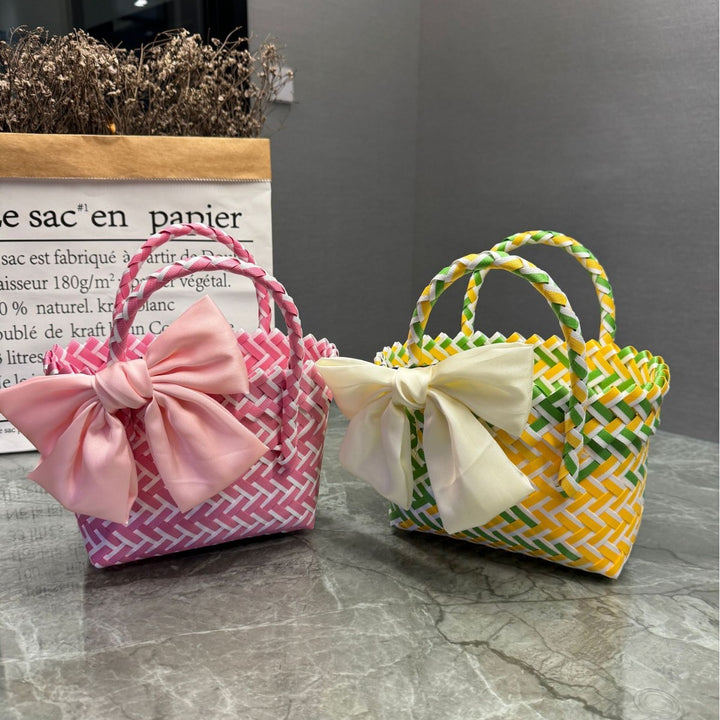 Handcrafted basket bag in stylish design Kalsten