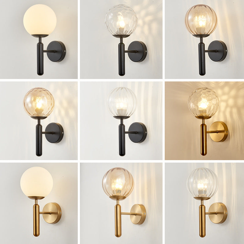 Artistic Clear Globe Wall Sconce