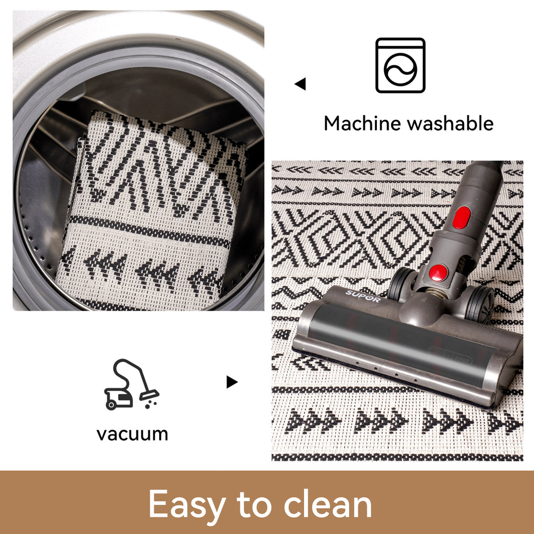 Geometric Pattern Kitchen Runner Mat