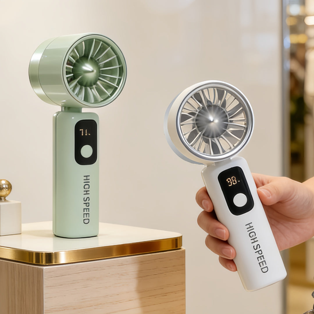 Ladies portable high-speed fan with LCD display Kalsten