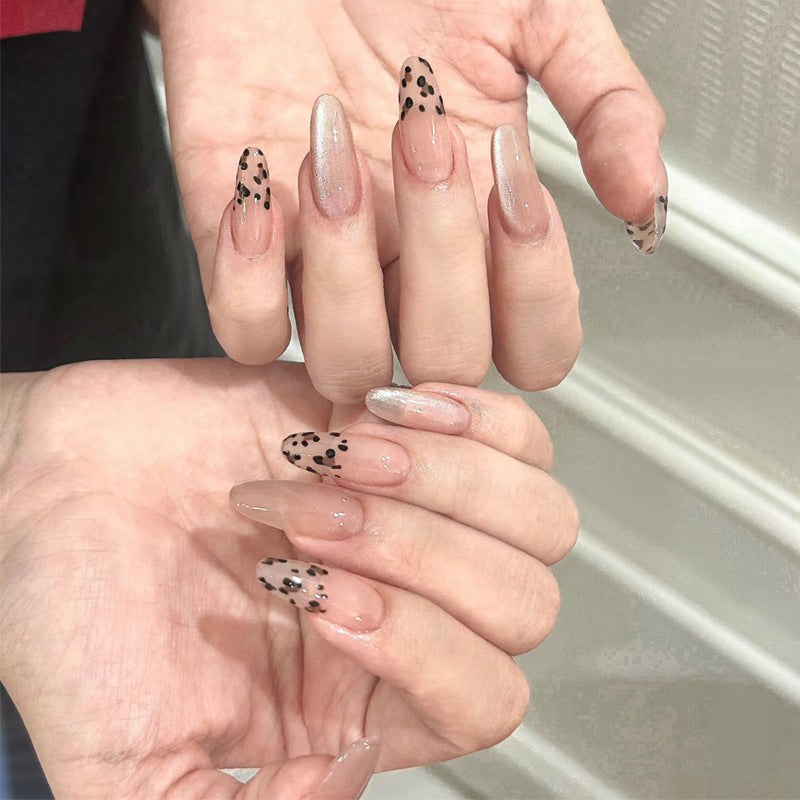 Glamorous Press-On Nail Set with Decorative Gemstone Accents Kalsten