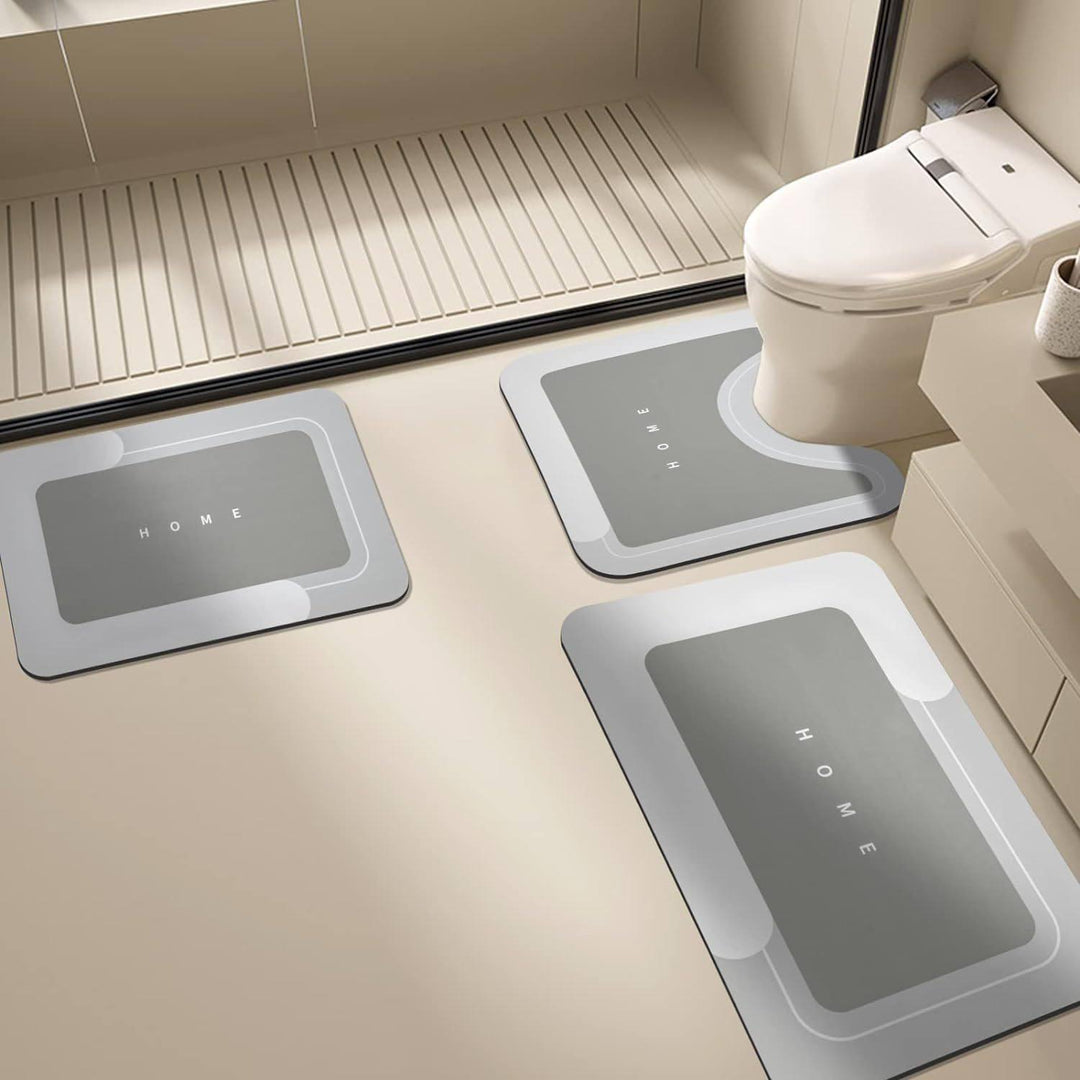 Modern Bathroom Mat Set Kalsten